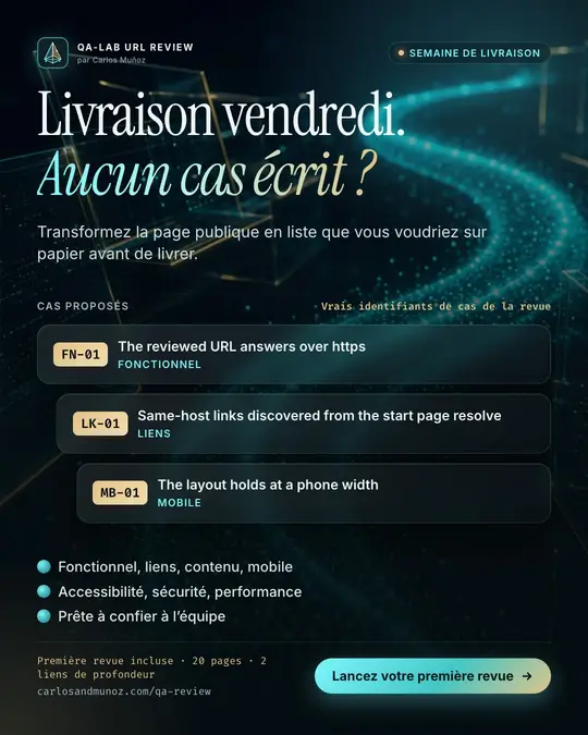 La livraison approche et personne n’a écrit les cas de test. Ça vous parle ?